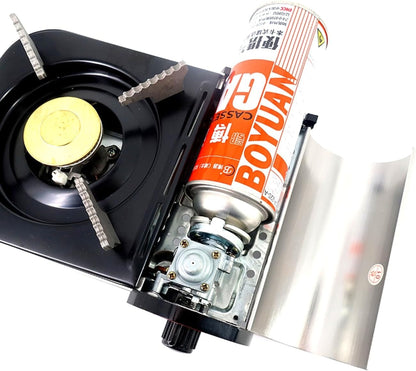 Portable Butane Gas Stove – Single Burner Camping Gas Cooker with Adjustable Flame