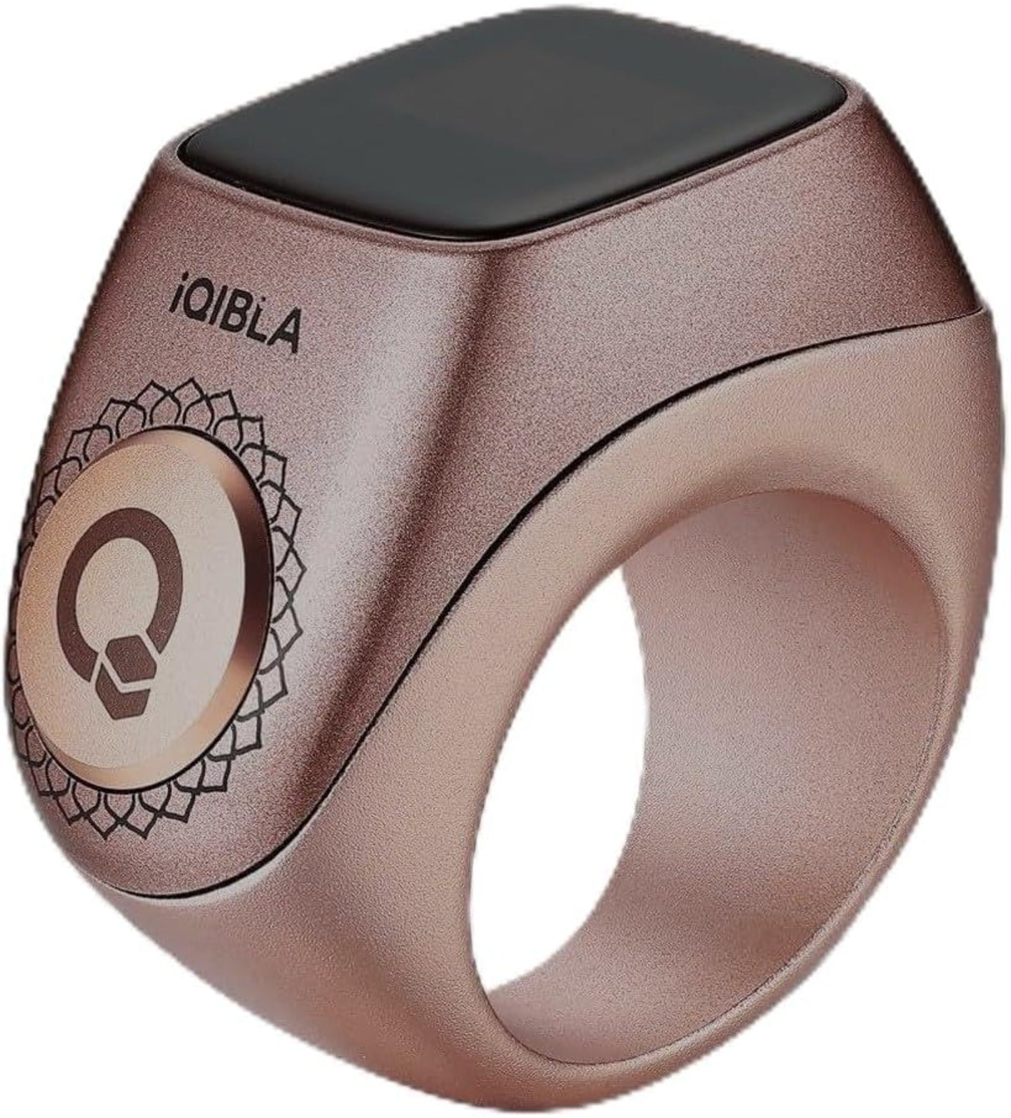 Qibla Zikr Ring Flex – Waterproof Smart Tasbih Counter with OLED Display & Portable Charging Case