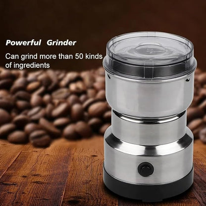 Electric Kitchen Mini Grinder Mixer - Electric chopper small Grinders for Spices, Seeds, Herbs, and Coffee Beans, Spice Blender and Espresso Grinders, Dry Grinder Stainless Steel