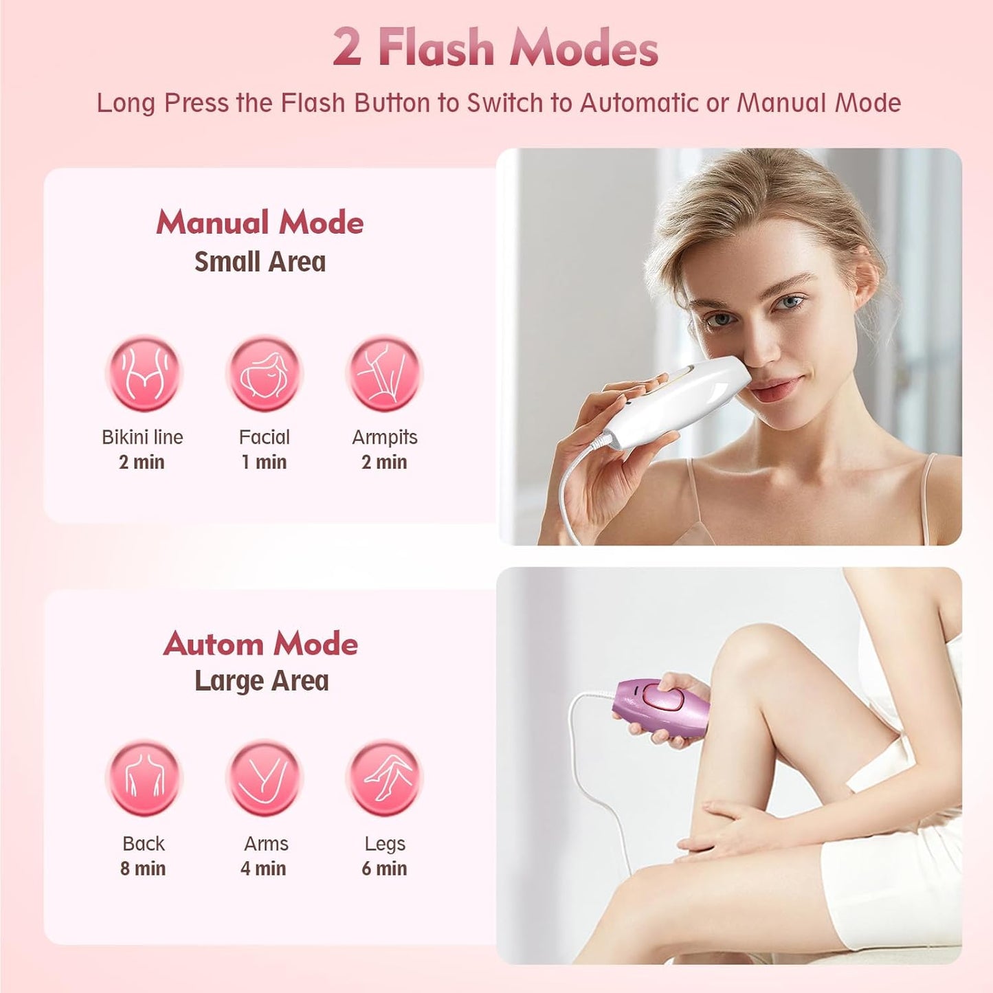 Playexen IPL Hair Removal Device – At-Home Hair Reduction for Face & Body