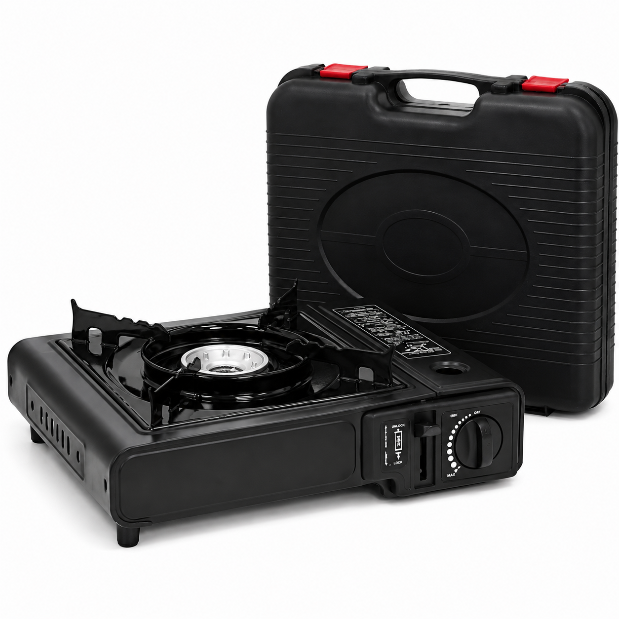 Portable Gas Stove with Carrying Case – Single Burner Camping & Travel Stove