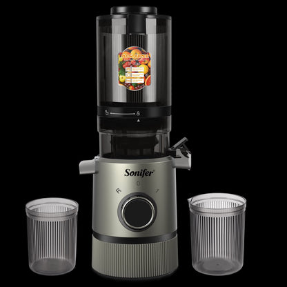 Sonifer SF-5560 Slow Juicer 150W – 110RPM Cold Press Juicer with Reverse Function & 700ml Juice Cup