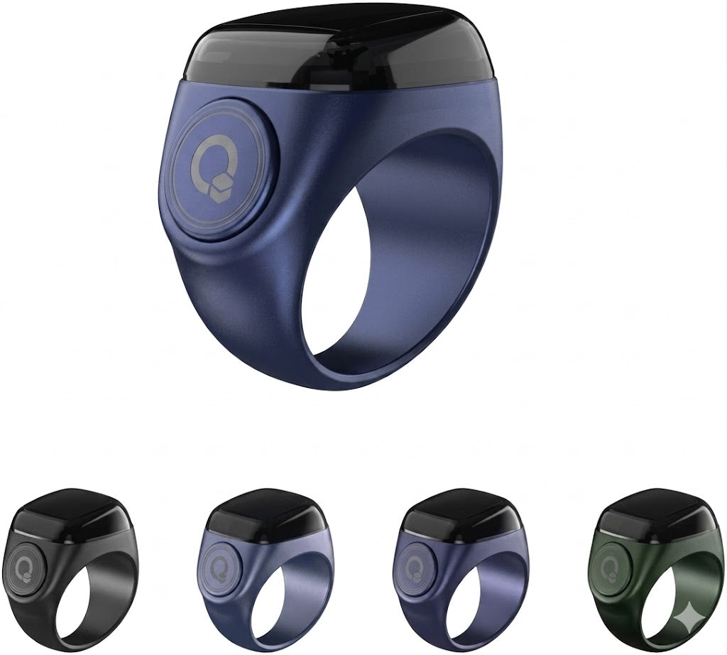Noor Smart Ring Digital Tasbeeh Counter  Smart Tasbih Tally Counter Ring for Muslims | Bluetooth Prayer Time Reminder & Upgraded OLED Screen Display