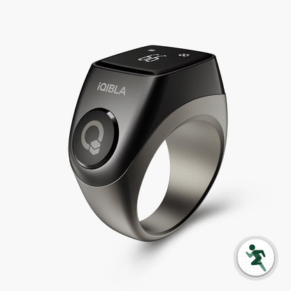QiQIBLA Zikr Ring Jood 3 (Gen 3) – Smart Digital Tasbih Ring with LED Display, Counter & Bluetooth