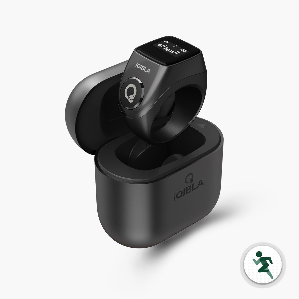 QiQIBLA Zikr Ring Jood 3 (Gen 3) – Smart Digital Tasbih Ring with LED Display, Counter & Bluetooth