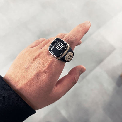 iQIBLA Noor 2 Smart Zikr Ring – Digital Tasbeeh Ring with Zikr Counter