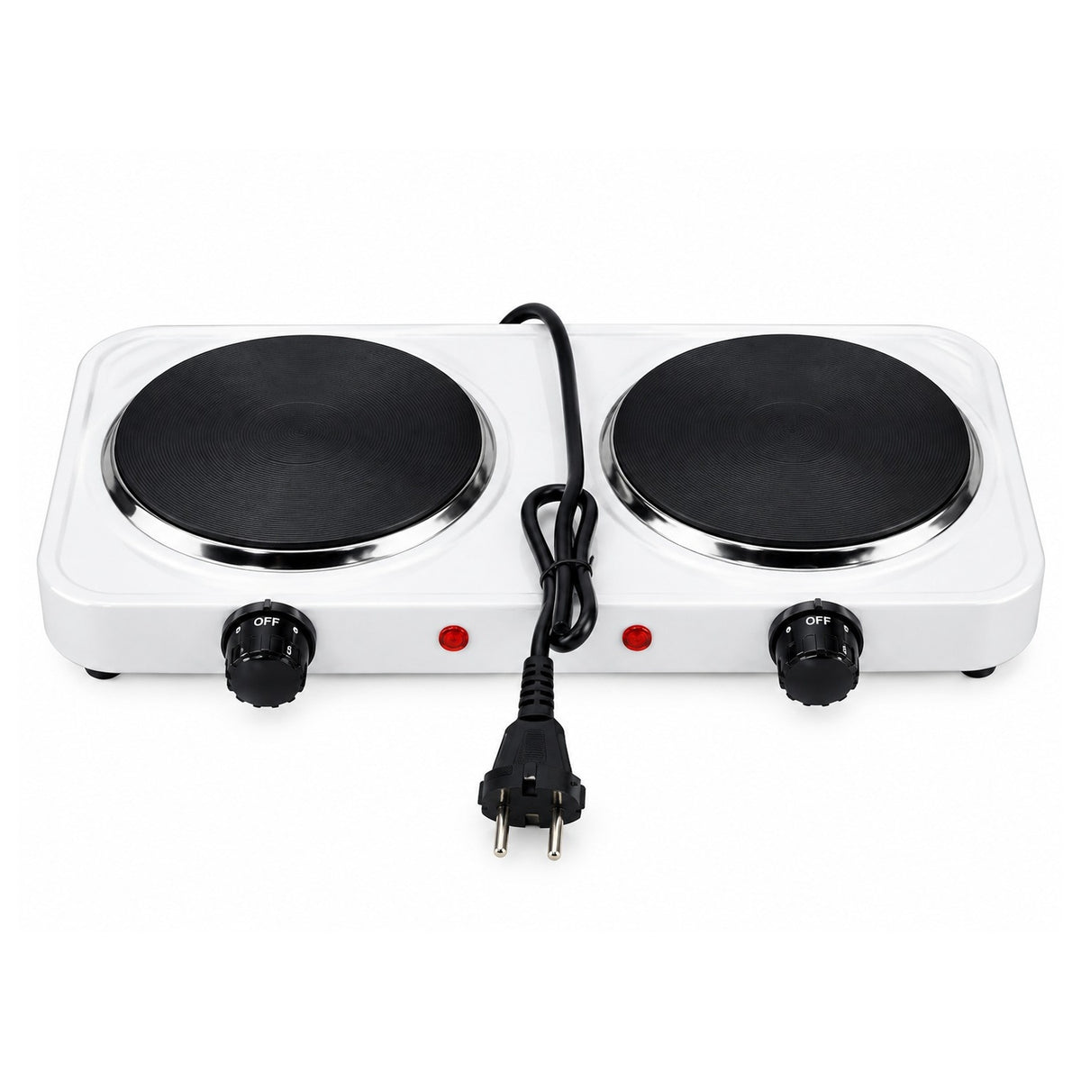 Double Electric Hot Plate 2000W – Portable 2 Burner Electric Stove
