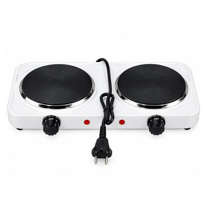Double Electric Hot Plate 2000W – Portable 2 Burner Electric Stove