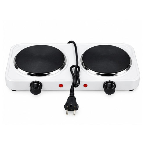 Double Electric Hot Plate 2000W – Portable 2 Burner Electric Stove