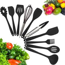 12PCS Silicone Cooking Utensil Set with Holder | Heat-Resistant Kitchen Gadgets & Tools | Non-Stick, Non-Toxic Wooden Handle Cookware Turner Spatula Set
