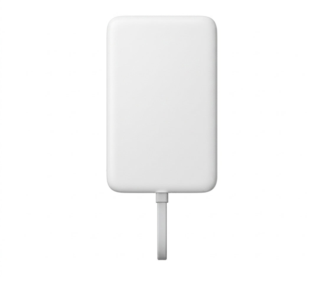 10000mAh Magnetic Wireless Power Bank with 33W Fast Charging & Built-In Cable